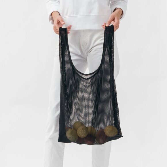 NWT BAGGU Mesh Reusable Bag, Black - Picture 5 of 10